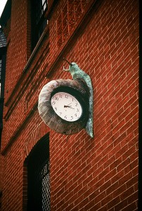 Snail clock from the series Time Flies by Christy Rupp