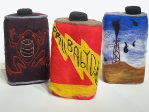 Felted Oil Containers