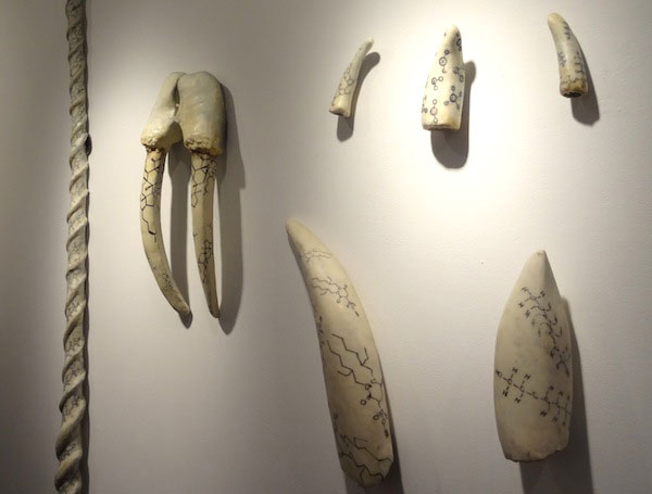 Fake ivory sculptures by Christy Rupp