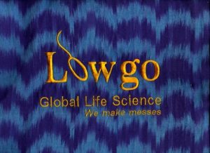 Lowgo Global Life Science, We make messes embroidered on cloth